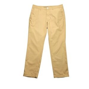 Bonobos Golf Pants Mens 32x28 Beige Stretch Washed Slim Tapered Performance
